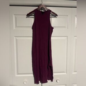 Who What Wear Rich Purple Midi Dress